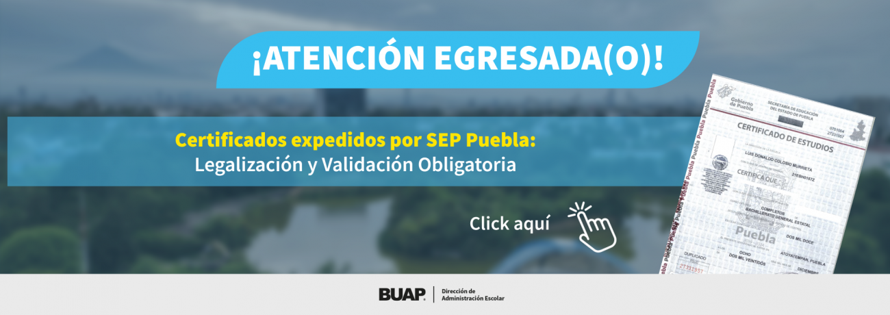 Certificado Estatal Puebla
